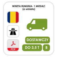 Rumunia 30 dni, kat. B - samochód dostawczy (e-winieta)